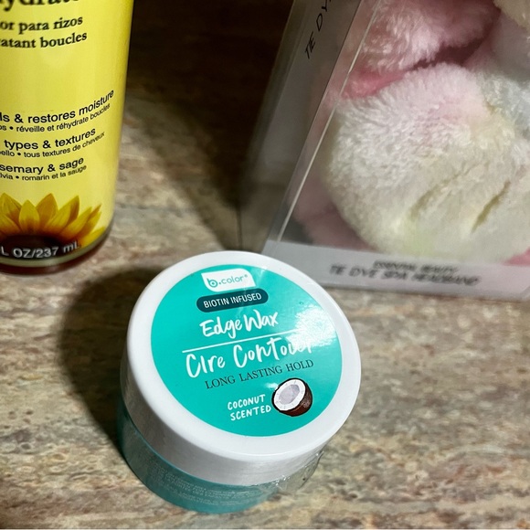 Bundle of Jane Carter quench curl hydrator, b total edge wax & tie dye headband - Picture 4 of 16